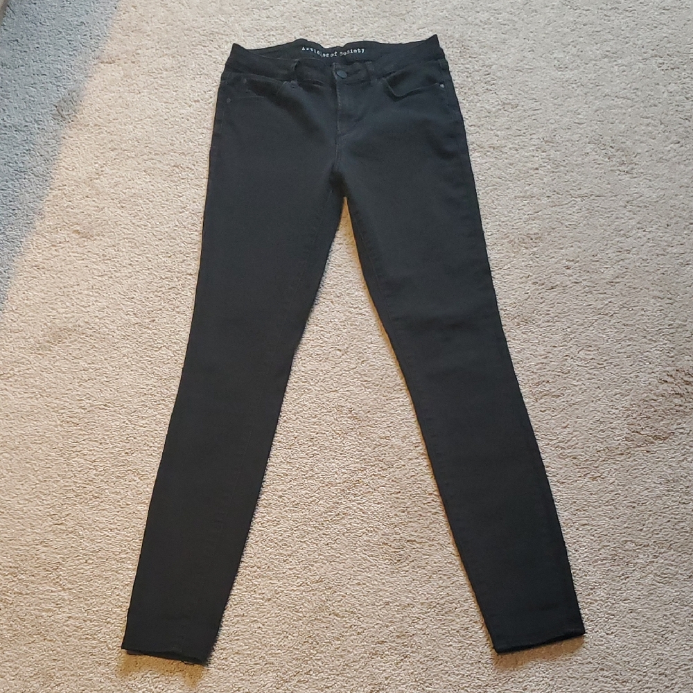 Articles Of Society Classic Black Denim Skinny Jeans